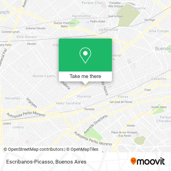 Escribanos-Picasso map