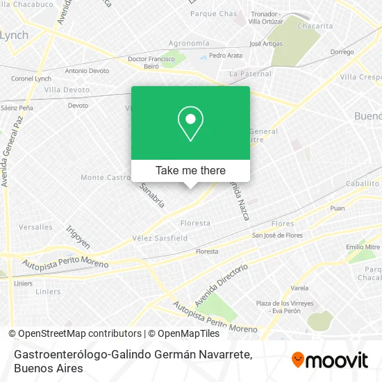 Mapa de Gastroenterólogo-Galindo Germán Navarrete