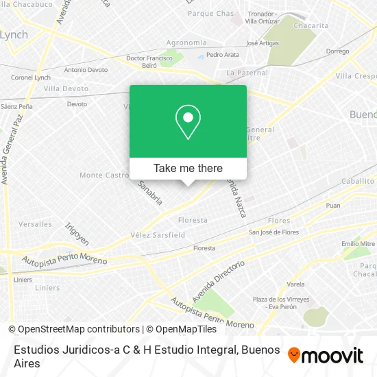 Estudios Juridicos-a C & H Estudio Integral map