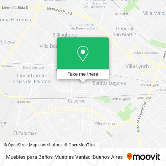 Muebles para Baños-Muebles Vanlac map