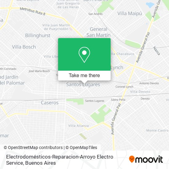 Electrodomésticos-Reparacion-Arroyo Electro Service map