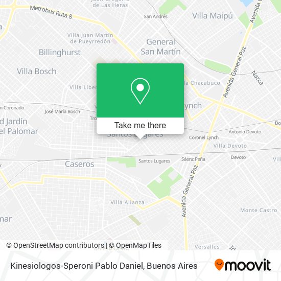 Kinesiologos-Speroni Pablo Daniel map