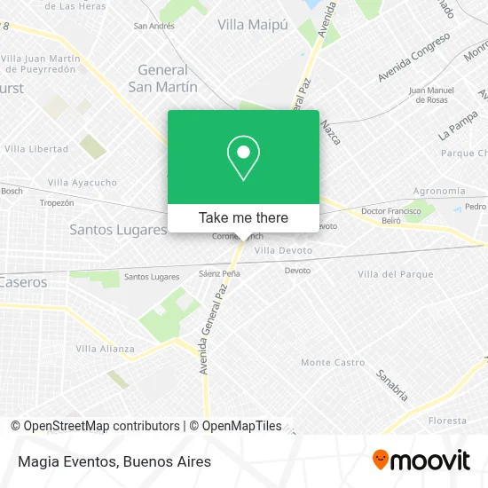 Magia Eventos map