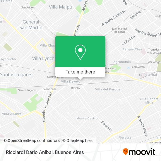 Mapa de Ricciardi Darío Anibal