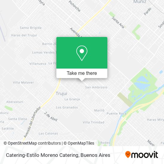 Catering-Estilo Moreno Catering map