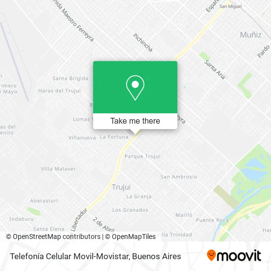Telefonía Celular Movil-Movistar map