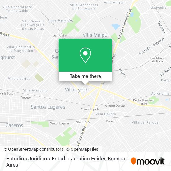 Estudios Juridicos-Estudio Jurídico Feider map