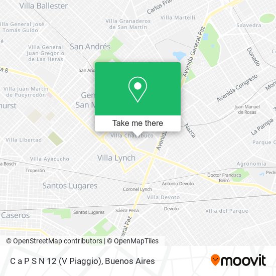 C a P S N 12 (V Piaggio) map