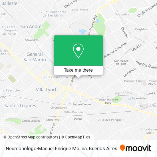 Neumonólogo-Manuel Enrique Molina map