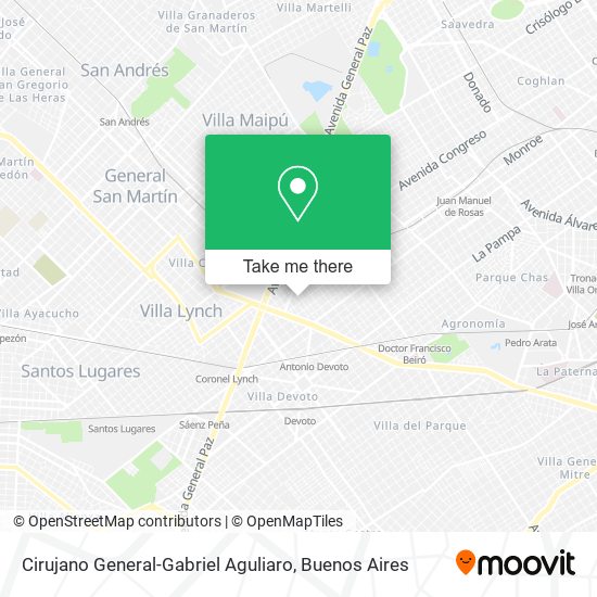 Mapa de Cirujano General-Gabriel Aguliaro