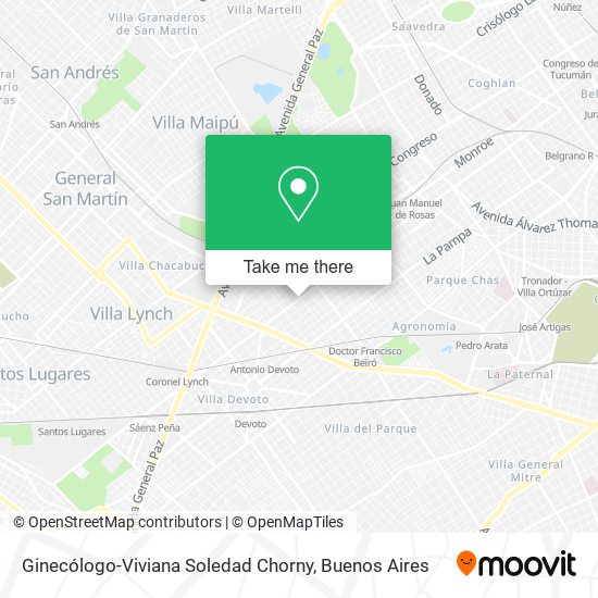Ginecólogo-Viviana Soledad Chorny map