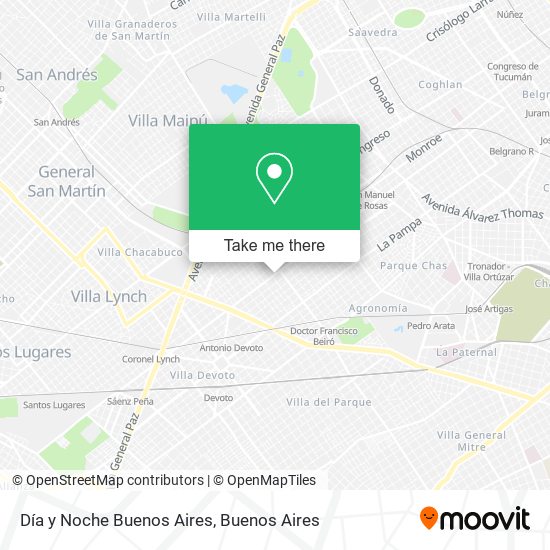 Día y Noche Buenos Aires map