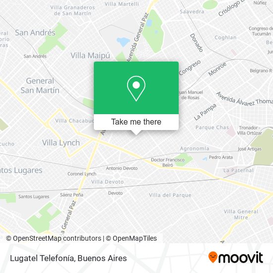 Lugatel Telefonía map