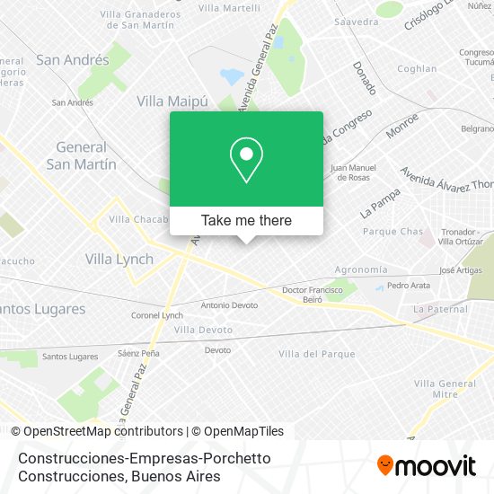 Mapa de Construcciones-Empresas-Porchetto Construcciones