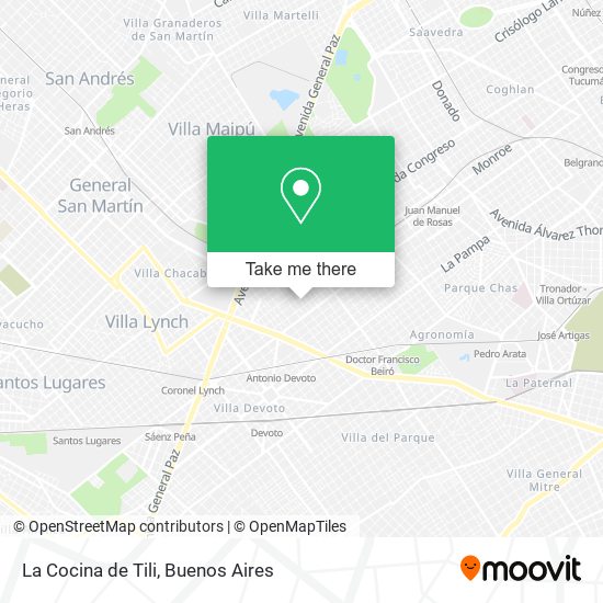 La Cocina de Tili map
