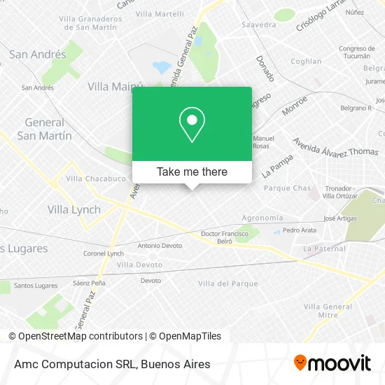 Mapa de Amc Computacion SRL