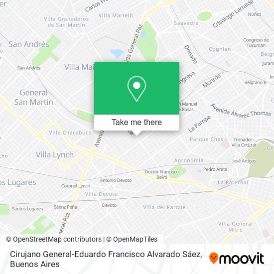 Mapa de Cirujano General-Eduardo Francisco Alvarado Sáez