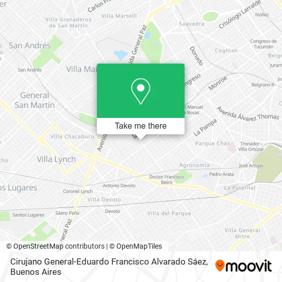 Mapa de Cirujano General-Eduardo Francisco Alvarado Sáez