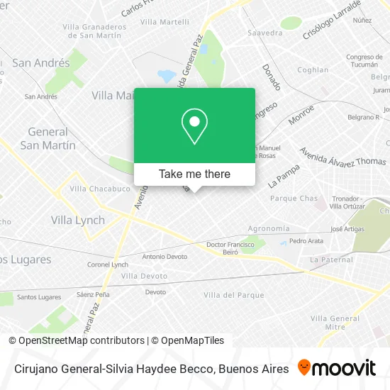 Mapa de Cirujano General-Silvia Haydee Becco