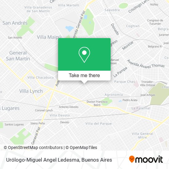 Mapa de Urólogo-Miguel Angel Ledesma