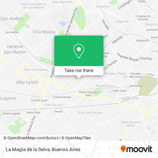 La Magia de la Selva map