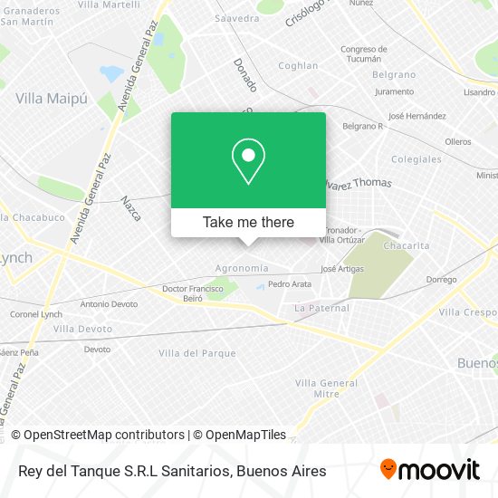 Mapa de Rey del Tanque S.R.L Sanitarios