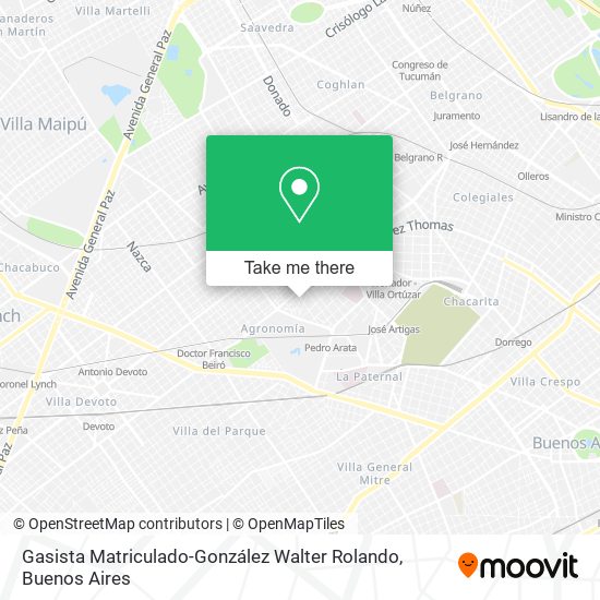 Gasista Matriculado-González Walter Rolando map