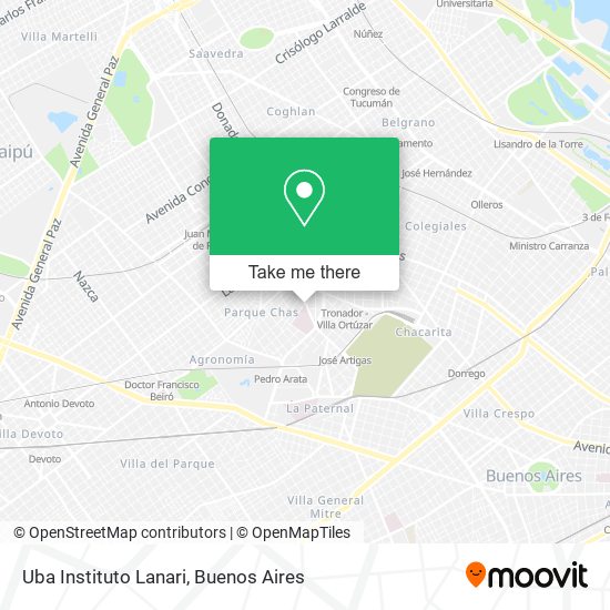 Uba Instituto Lanari map