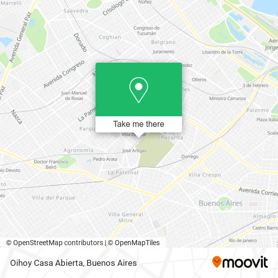 Oihoy Casa Abierta map