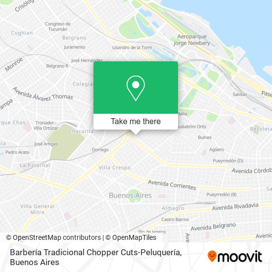 Barbería Tradicional Chopper Cuts-Peluquería map