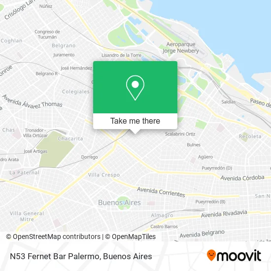 N53 Fernet Bar Palermo map
