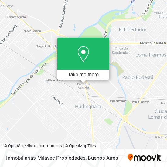 Mapa de Inmobiliarias-Milavec Propiedades