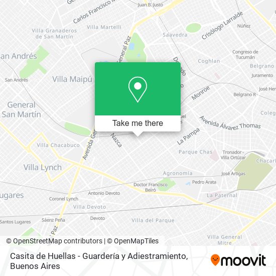 Casita de Huellas - Guardería y Adiestramiento map