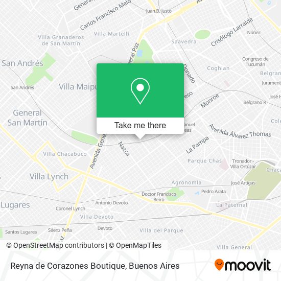 Mapa de Reyna de Corazones Boutique