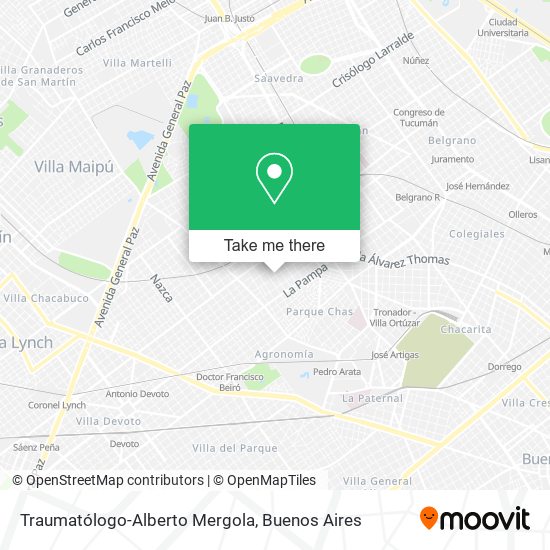 Mapa de Traumatólogo-Alberto Mergola
