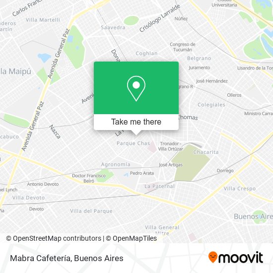 Mabra Cafetería map