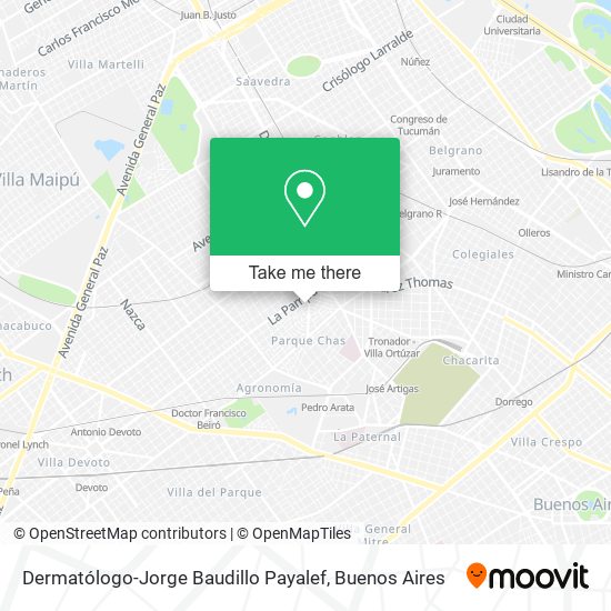 Dermatólogo-Jorge Baudillo Payalef map