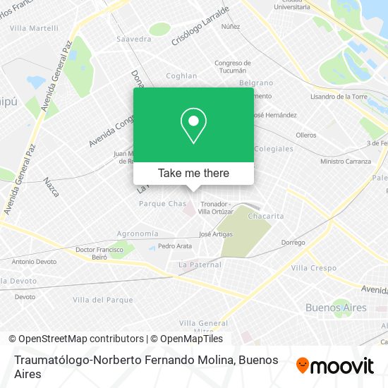Traumatólogo-Norberto Fernando Molina map