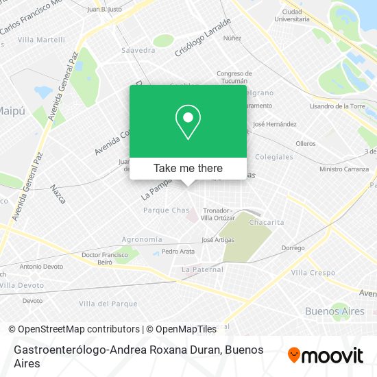 Mapa de Gastroenterólogo-Andrea Roxana Duran