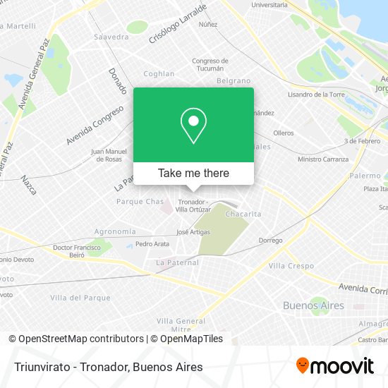 Triunvirato - Tronador map