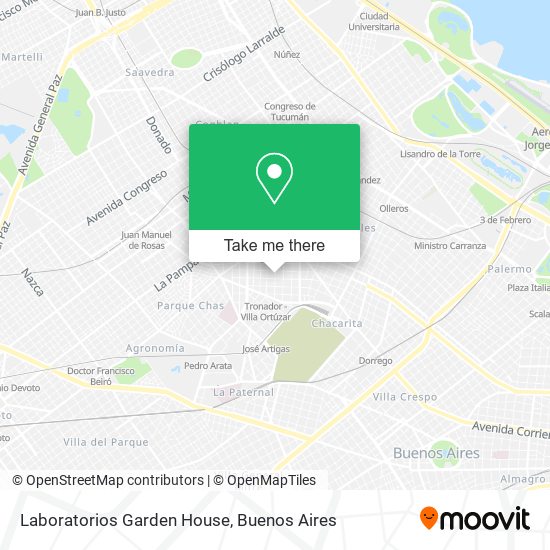 Laboratorios Garden House map