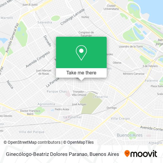 Ginecólogo-Beatriz Dolores Paranao map