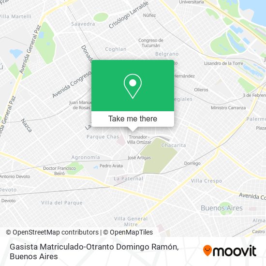 Mapa de Gasista Matriculado-Otranto Domingo Ramón