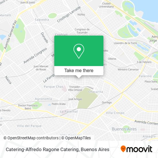 Catering-Alfredo Ragone Catering map