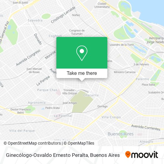 Ginecólogo-Osvaldo Ernesto Peralta map