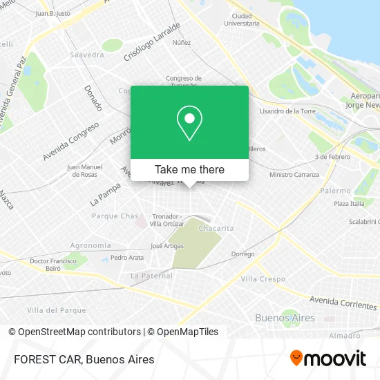 FOREST CAR map