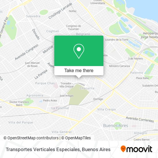 Transportes Verticales Especiales map