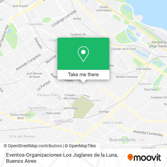 Eventos-Organizaciones-Los Juglares de la Luna map