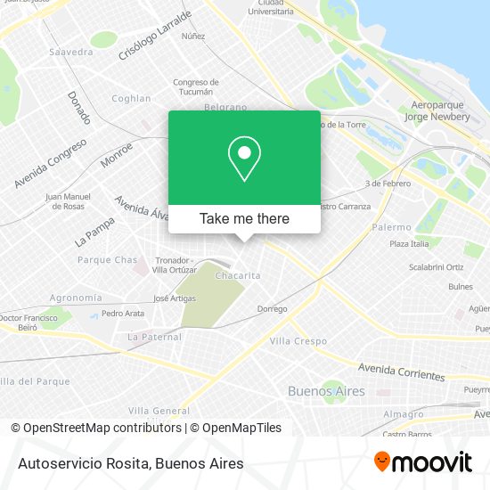 Autoservicio Rosita map