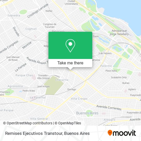 Mapa de Remises Ejecutivos Transtour